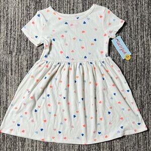 Cat & Jack - Colorful Heart Print Kids Dress Size 4T